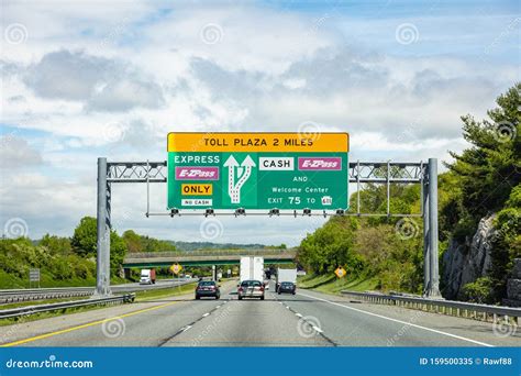 road signs   highway pennsylvania  editorial image image