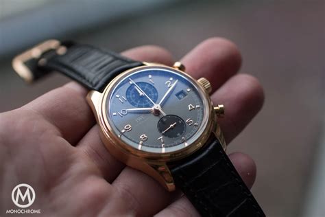 review iwc portuguese chronograph classic ref  monochrome watches