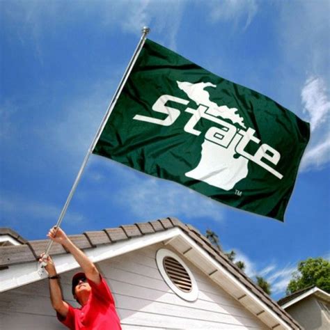 Michigan State Spartans State Of Michigan Flag College Flags