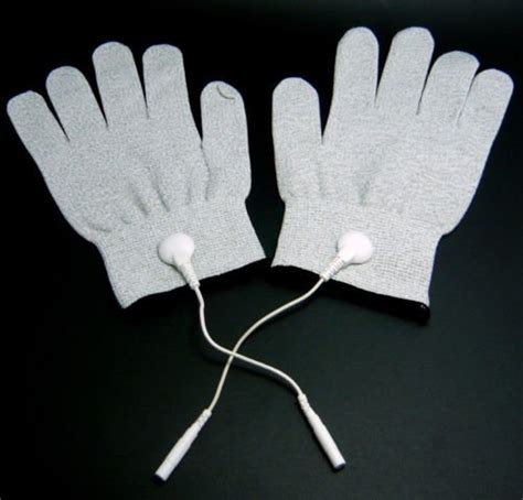 Generic 1 Pair Conductive Fiber Electrode Gloves Massage Tens Gloves