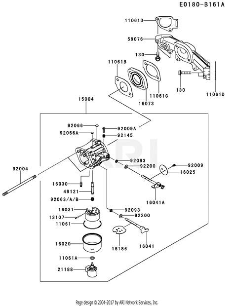 kawasaki fsv   stroke engine fsv parts diagram  carburetor