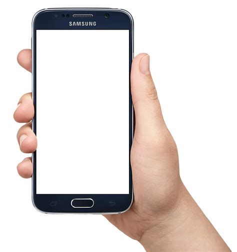 hand holding smartphone mobile png image