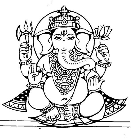 hindu gods coloring pages  getcoloringscom  printable