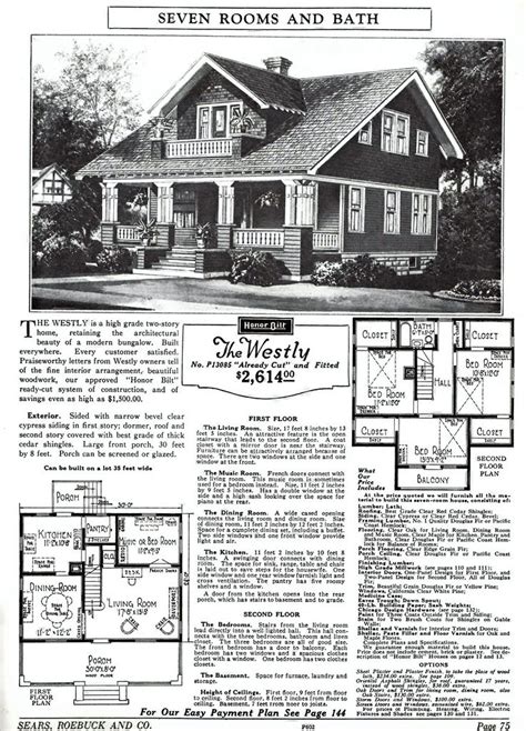 sears westly catalog image craftsman house plans bungalow floor plans architecture