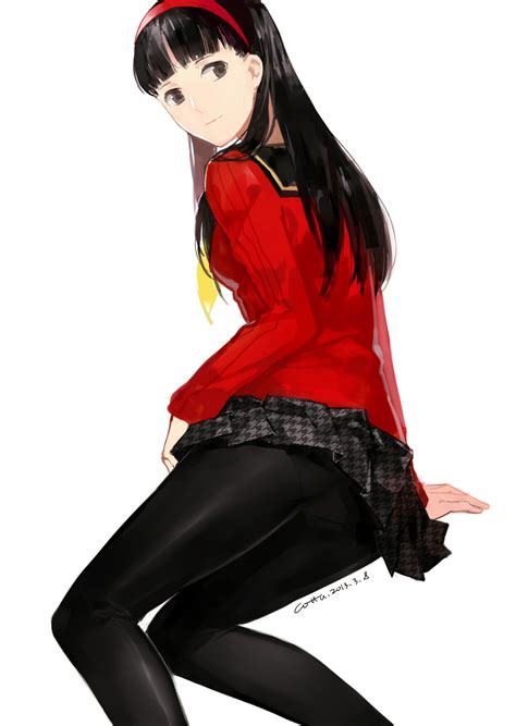 safebooru 1girl amagi yukiko ass black hair black legwear cardigan