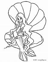 Coquillage Coloriage Sirena Sirenas Concha Meerjungfrau Sirene Imprimer Sentada Imprimir Sereia Colorir Sereias Folclore Muschel Colorier Iluminar Deuna Dessin Mako sketch template