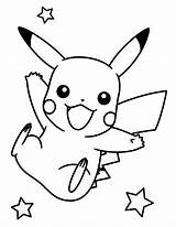 Coloring Pages Pikachu Pokemon Cartoon Sheets Clipart Kids sketch template
