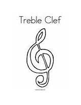 Coloring Clef Treble Sing High Change Template Twistynoodle sketch template