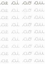 Pontilhado Alfabeto Alfabetização Vogais sketch template