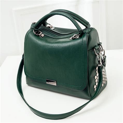 Bolish Casual Women Soft Pu Leather Handbag Female