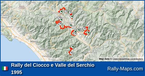 maps rally del ciocco  valle del serchio  erc rally mapscom