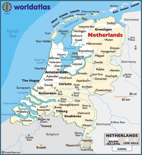 map  netherlands holland travel places weve    usa pinterest holland