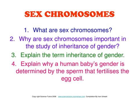 Ppt Sex Chromosomes Powerpoint Presentation Id 1109408