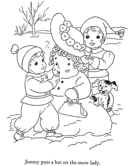 printable winter coloring pages  kids