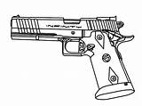 Coloring Gun Pages Pistol Duty Call Nerf Print Drawing Printable Guns Revolver Rifle Colt Holding Color Hand Getdrawings Water Drawings sketch template