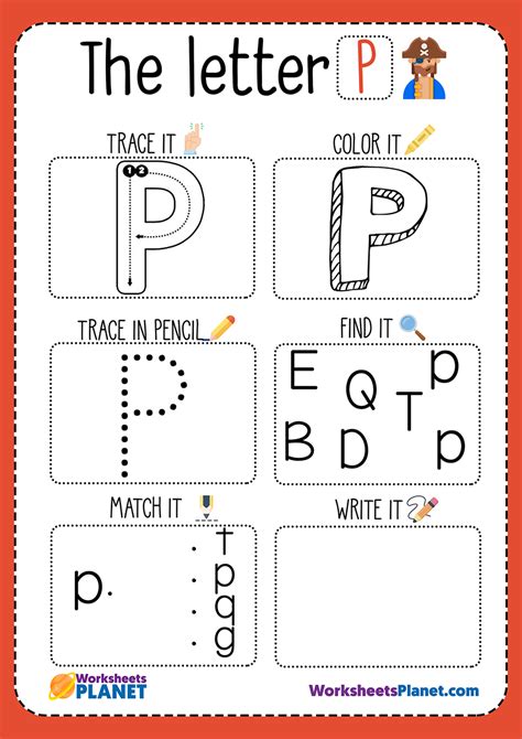 printable letter p worksheets  kindergarten letterworksheetnet