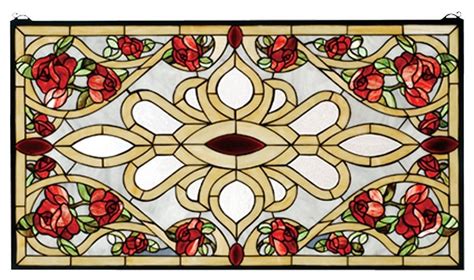 Meyda Tiffany 67139 Bed Of Roses Stained Glass Window Copperfoil