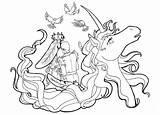 Unicorn Last Coloring Pages Colouring Getcolorings sketch template