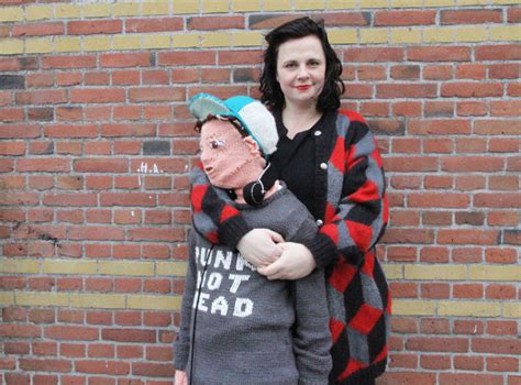 Completely Normal Mother Of Teenage Son Knits A Fabric