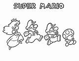 Mario Coloring Printable Luigi Mushroom Princess Bros Pages Brothers Ecoloringpage Print sketch template