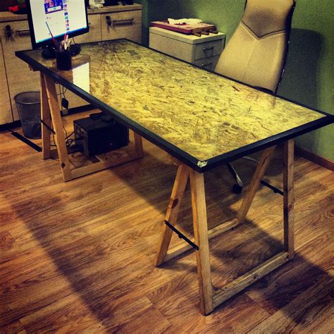 wood office table osb mesa de madera contrachapada