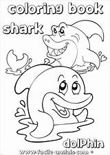 Shark Dauphin Dolphin Anglais Requin Concernant Apprendre Exercices Primanyc sketch template