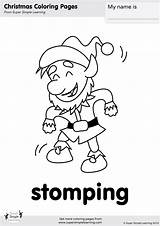 Stomping Verbs Supersimple sketch template