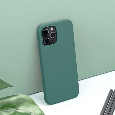 liquid silicone rubber flex pure case  apple iphone  pro max green international