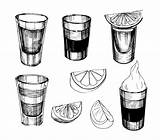 Alcohol sketch template