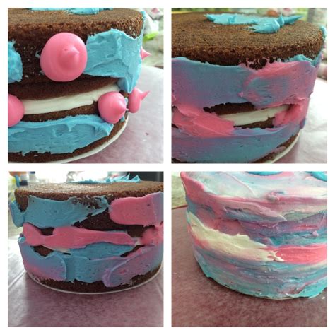 [fake] gender reveal cake and cupcakes cookie carrie