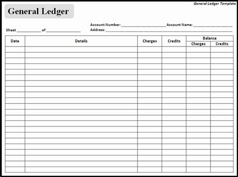 excel income  expense ledger