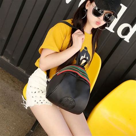 Jual Tas Wanita Ransel Backpack Punggung Korea Import Impor Black