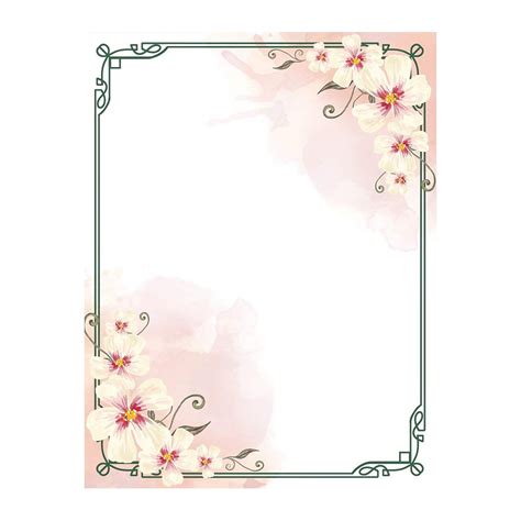stationery writing paper  cute floral designs perfect