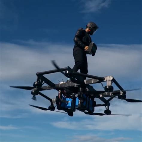 homemade human drone  filipino  taught engineer    flying human drone