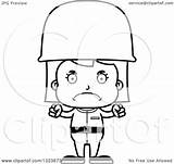 Soldier Mad Illustration Cartoon Girl Clipart Royalty Thoman Cory Lineart Outline Vector 2021 sketch template