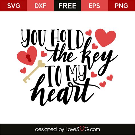 hold  key   heart lovesvgcom