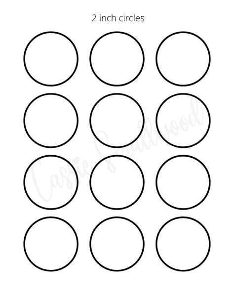 sizes  printable circle templates cassie smallwood