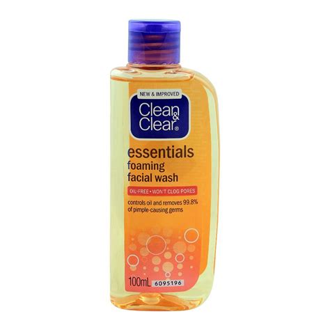 clean clear essentials foaming facial wash  ml