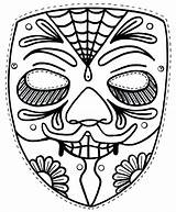 Coloring Carnival Mask Getcolorings Masks Gras Mardi Pages sketch template