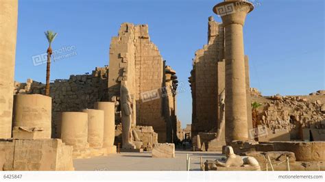 Ancient Karnak Temple In Luxor Egypt Stock Video Footage