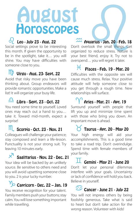 horoscopes schoolprintingcom