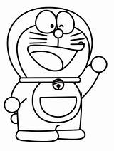 Doraemon Waving Ki 1001 sketch template
