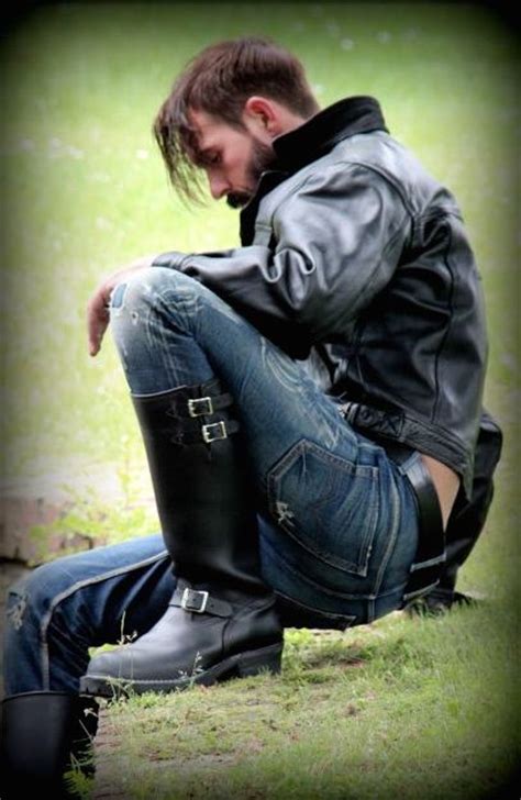 men in hot boots or cool leather and some piercing