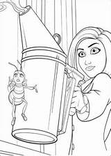 Bee Movie Coloring Vanessa Pages Book Attacking Barry Para Info Gif Popular Drawing Printable sketch template