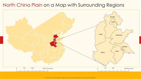 north china plain   map  surrounding regions