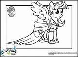 Pony Little Twilight Coloring Pages Sparkle Princess Template Flurry Heart Colouring sketch template