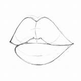 Lips Step Draw Realistic Outline Ways Different Arteza Lines Teeth sketch template