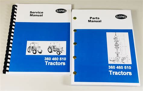 long    tractor service repair shop manual parts catalog technical book ebay