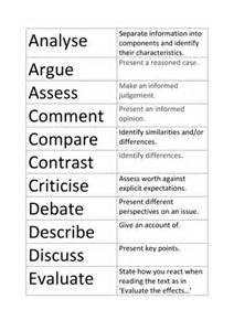 gcse english language exam words match  teaching resources