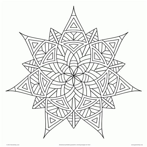 geometric coloring pages  adults coloring home